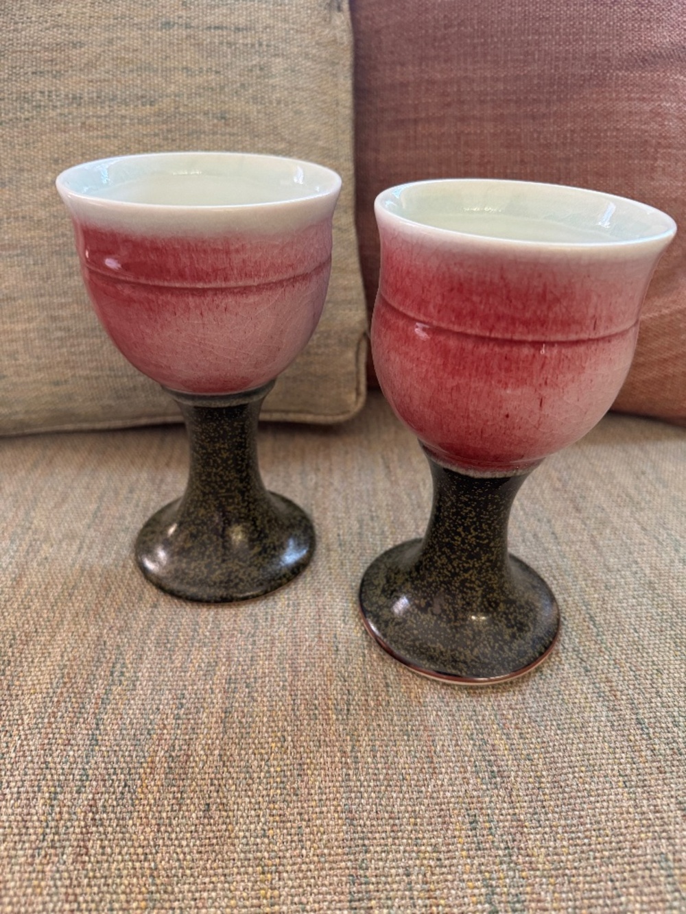 Large Handmade Ceramic Goblets
